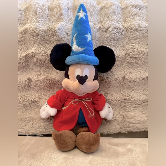 Vintage Disney Mickey Mouse Fantasia Wizard Stuffy - Picture 1 of 4